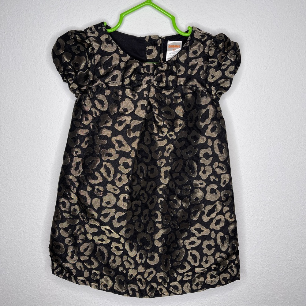 New gymboree black metallic gold dress dressy new